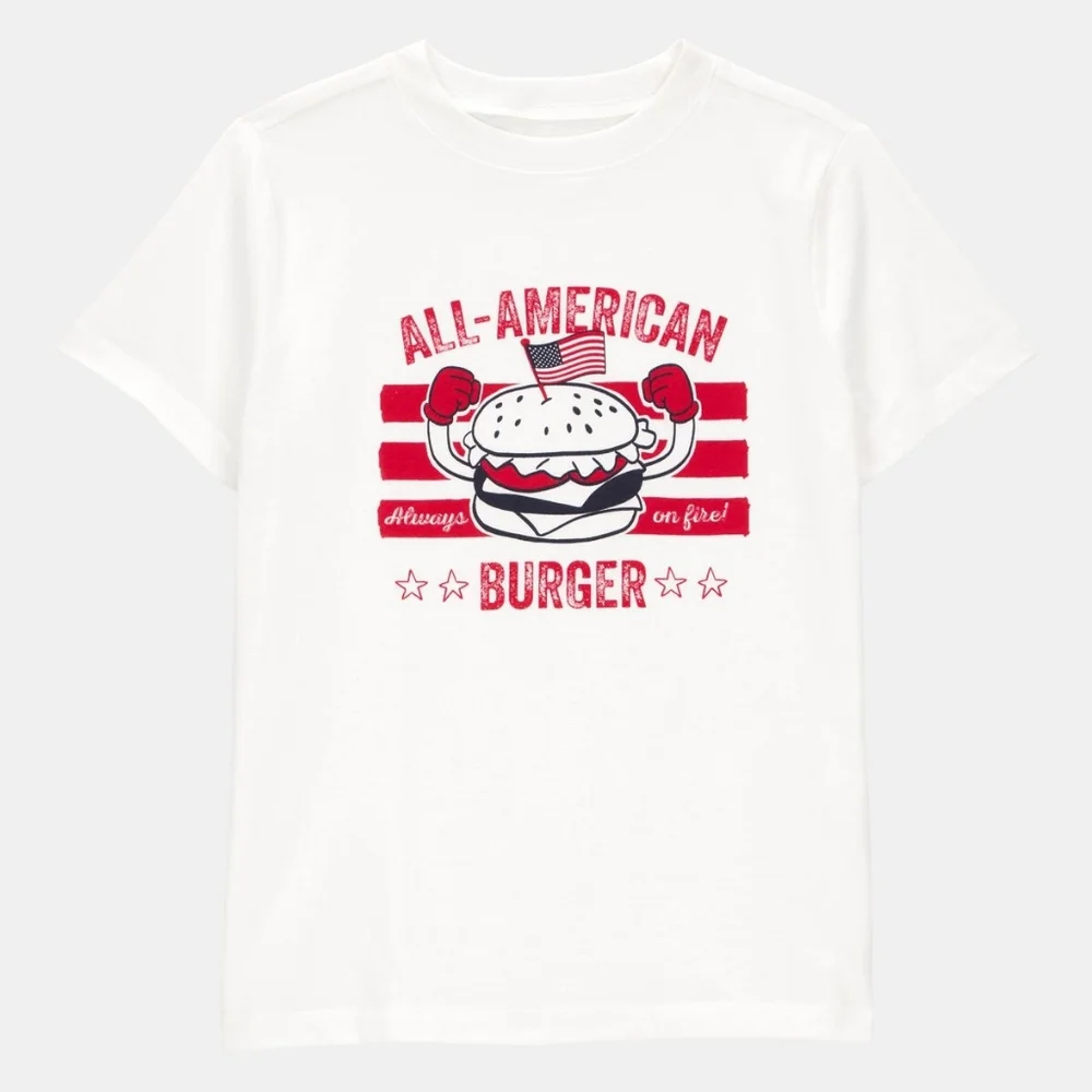 NWT Oshkosh B'gosh All-American Burger Graphic Tee